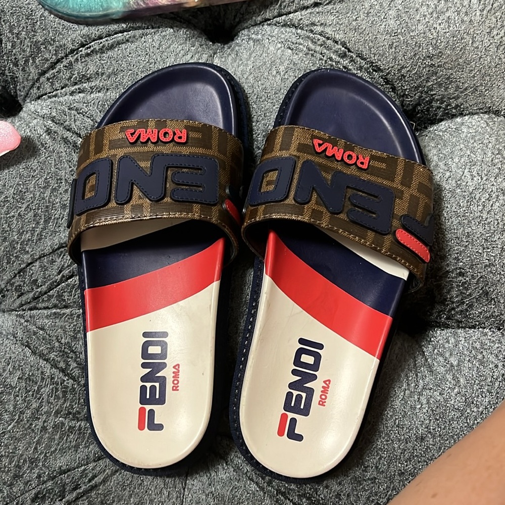 Fila and Fendi Collab slip on